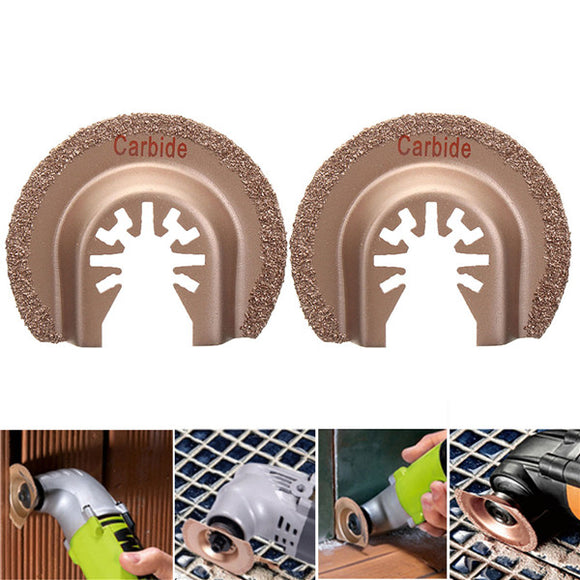 2pcs 63mm Saw Blades Quick Release Multitool Carbide Segment for Bosch Craftsman Oscillating Tools