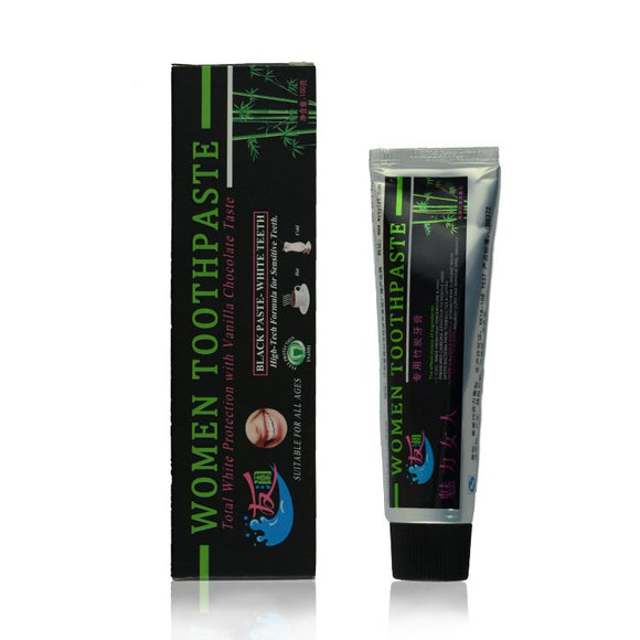 Vanilla Chocolate Bamboo Charcoal Tooth Whitening  Plant Women Toothpaste