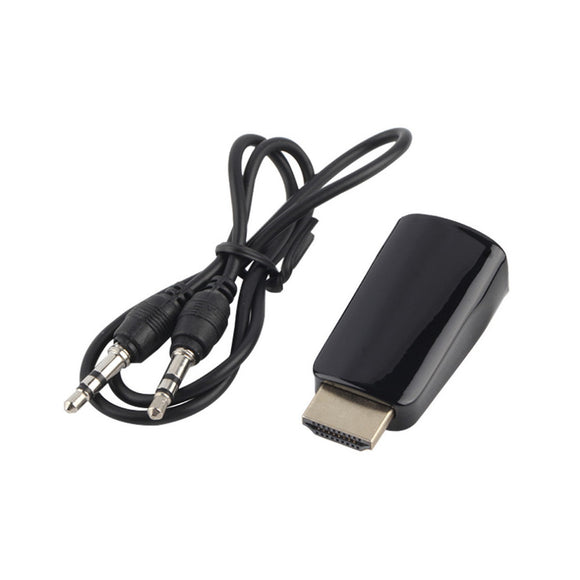 HD Male to VGA Female with Audio Cable Adaptor Converter