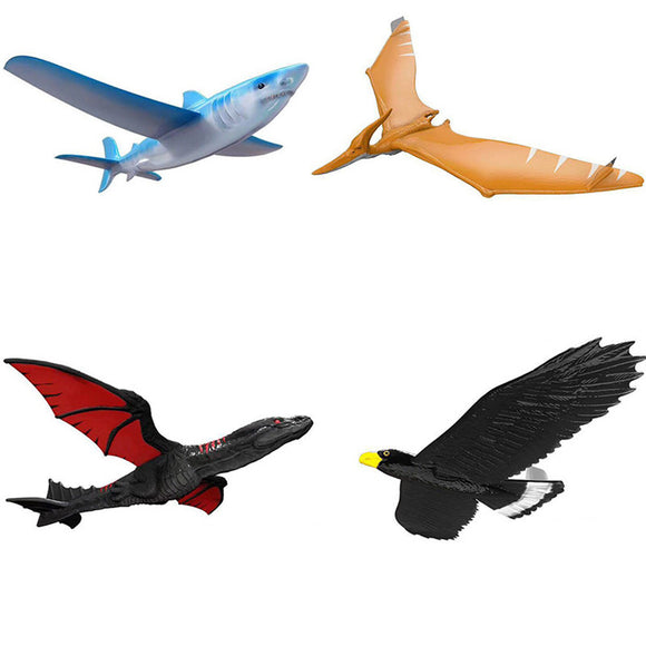 EPP Airplane Hand Launch Throwing Glider Aircraft Inertial Foam Dragon Eagle Shark Plane Toy Model