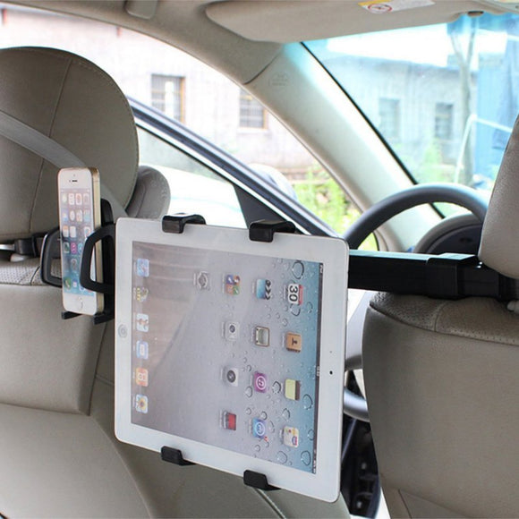 Universal 2 In 1 Car Phone Tablet PC Mount Holder For Back Seat Head Rest For iPhone iPad Samsung