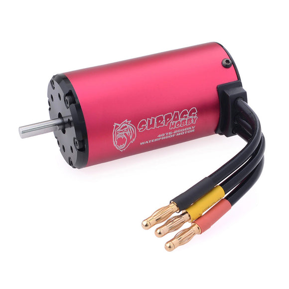 Surpass Hobby 4076 KK Series 2-4S Brushless Waterproof Motor 1350/1550/1700/2000/2250KV for 1/8 Rc Car