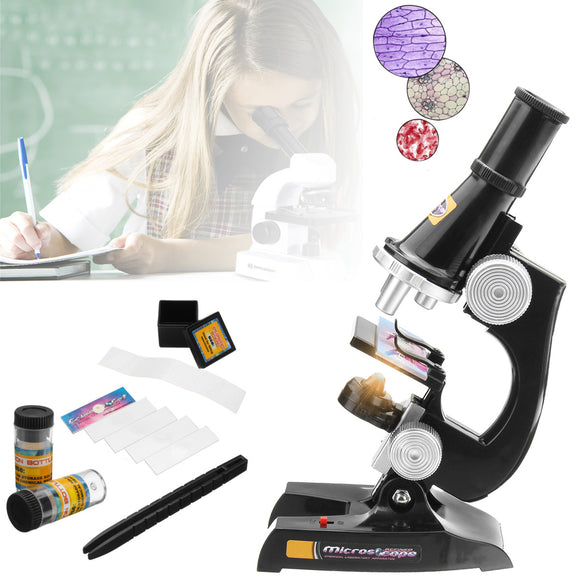 Children's Kids Junior Microscope Science Lab Set with Light Educational Toy