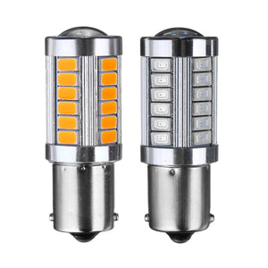 1156 BA15S 33SMD LED Car Brake Backup Lights Turning Signal Bulb DC12V 5W 660LM Red/Amber