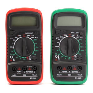 XL830L LCD Digital Multi Meters Volt Meterr AC/DC Ohm Meter Ammeter Capacitance OHM Tester