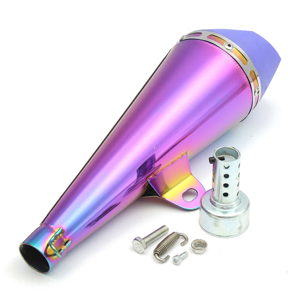 32mm Inlet Universal Motorcycle Exhaust Muffler Tailpipe Full Colors