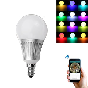 Milight E14 5W RGB+CCT Dimmable WiFi APP Phone Control Smart LED Global Light Bulb AC85-265V