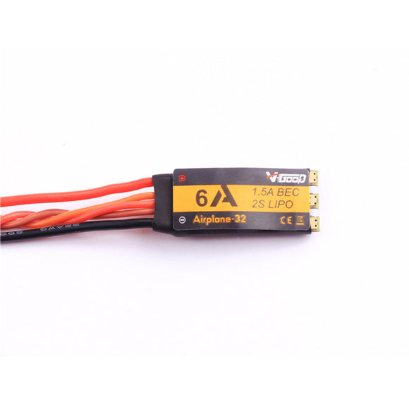 VGOOD 6A 2S 32-Bit Brushless ESC With 1.5A SBEC for Fixed Wing RC Airplane