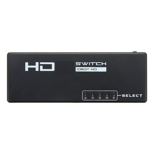 5 Ports 1080P HD 3D Switcher Selector Hub with Remote Controller for TV DVD STB