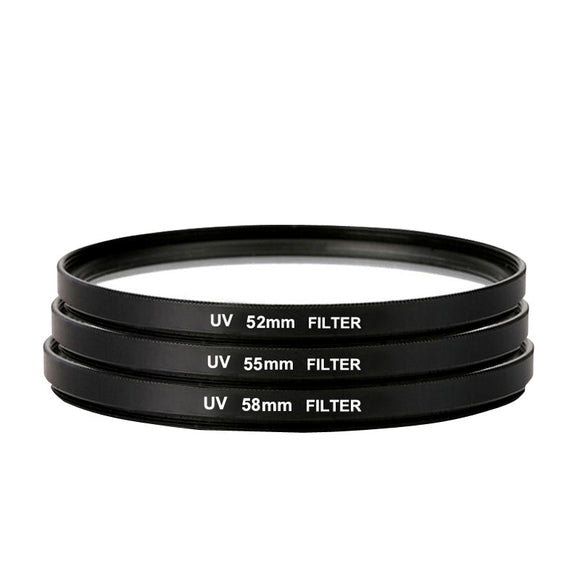 UV Ultra Violet Filter Lens Protector 52mm 55mm 58mm 62mm 67mm 72mm 77mm 82mm For Camera Canon Nikon