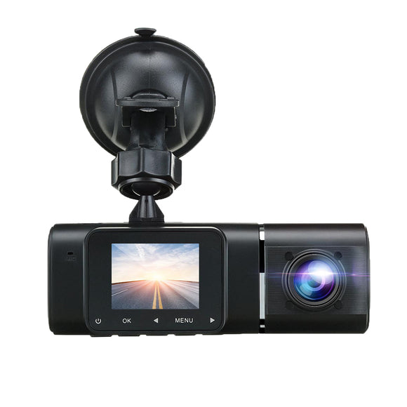 1080P Car DVR Dual Lens Front & Inside Dash Cam 170 G-sensor IR Night Vision HD Camera Recorder