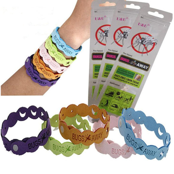 Mosquito Repellent Bracelet 10 Days of Protection Pest Insect Control Wrist Band for Kids