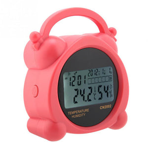 Humidity Thermometer CN002 5 in 1 Digital Thermometer Hygrometer Alarm Clock for Home Office Humidity Monitor Termometro