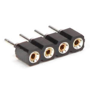 10X Black 4pin Female Connector For RGB 5050/3528 LED Strip Light Connect