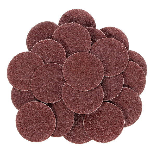 25pcs 2 Inch 60 Grit Roll Lock Sanding Disc with Pad Holder R-Type Abrasive Tool