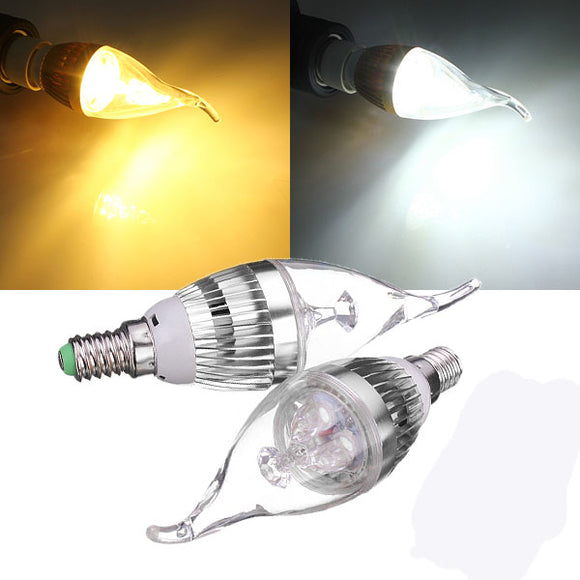 E14 3W Dimmable 300-330LM LED Chandelier Candle Light Bulb 220V