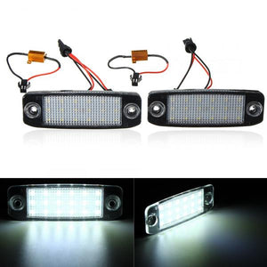 Pair 18 LED White Car Number License Plate Lights Lamps For Hyundai Sonata i45 2011+