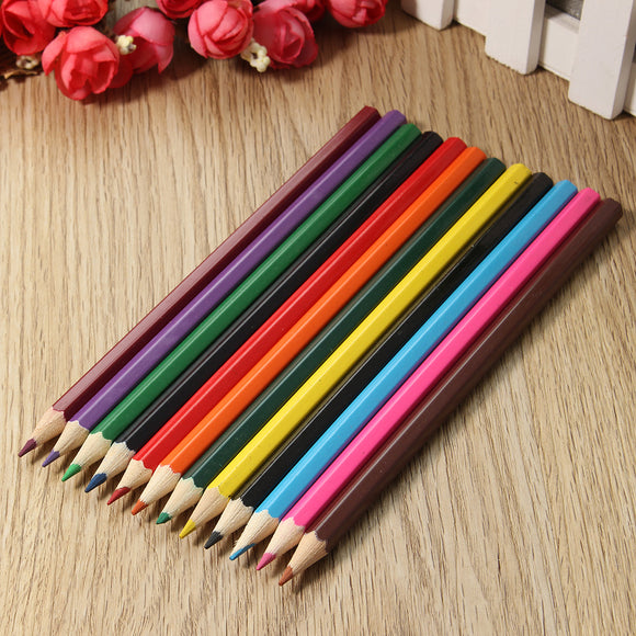 12 Pcs Water Soluble 12 Colors Watercolor Pencils Colored Pencils