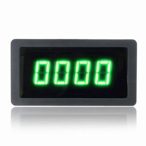 4 Digital Green LED Tachometer RPM Speed Meter With NPN Hall Proximity Switch Sensor