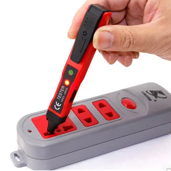 Fuses Power Outlet Electric Indicator Detector Digital Insulated LED Light Voltage Tester Pen Sensor Non- Wall Sockets