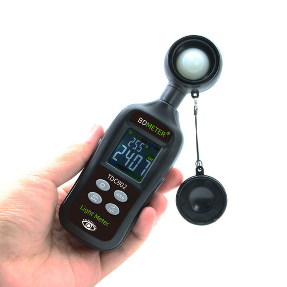 BDMETER TDC802 Digital Light Meter High-precision Mini Lux Meter Handheld Photometer Illuminate Tester