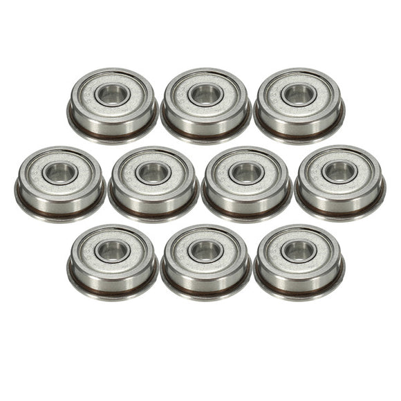 10pcs F625ZZ 5x16x5mm Flange Ball Bearing