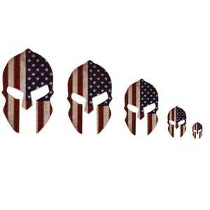 American Flag Helmet Sticker Patriotic USA Fearless Warrior Decal Vinyl