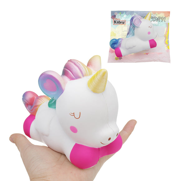 Kiibru Galaxy Rainbow Unicorn Squishy 15*11*6.5CM Slow Rising With Packaging Collection Gift