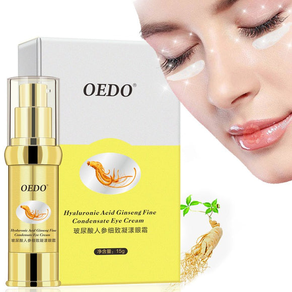 OEDO Hyaluronic Acid Ginseng Eye Cream Remover Dark Circles Eye Essence Against Puffiness Serum