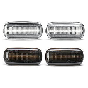 2PCS Dynamic Flowing LED Side Marker Lights Turn Signal Lamp for Audi A4 S4 B6 B7 A6 C5 TT A8