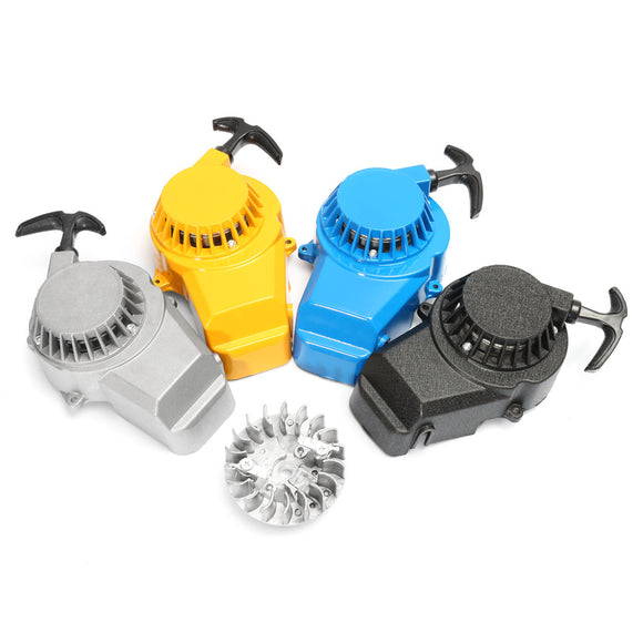 Metal Pull Start Starter 49cc Flywheel Air Cooled Mini Moto Dirt Pit Quad Bike