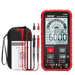 ANENG 619A Digital Multimeter AC/DC Currents Voltage Testers True RMS 6000 Counts Professional Analog Bar Multimetro NCV Meter