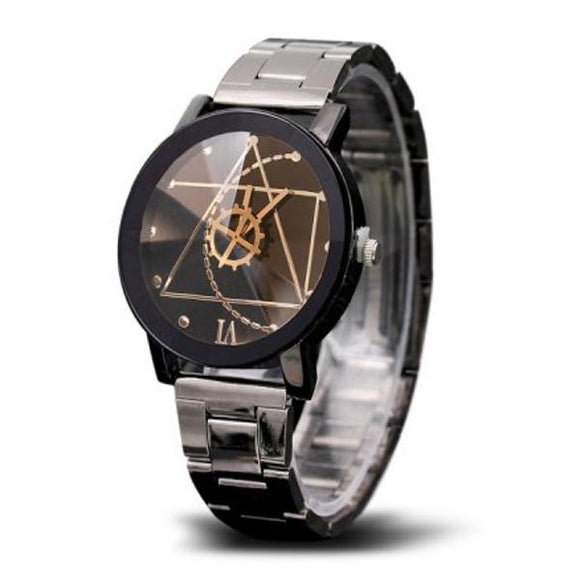 Fashion Gear Wheel Men Quartz Watch Creative Irregular Pattern Dial Watch