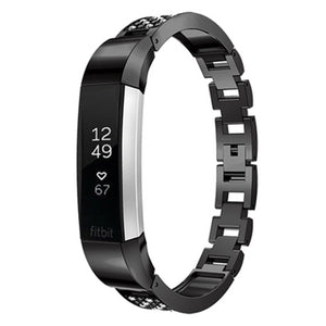 Jewelry Metal Watch Band Stainless Steel Straps For Fitbit Alta/HR Smart Watch