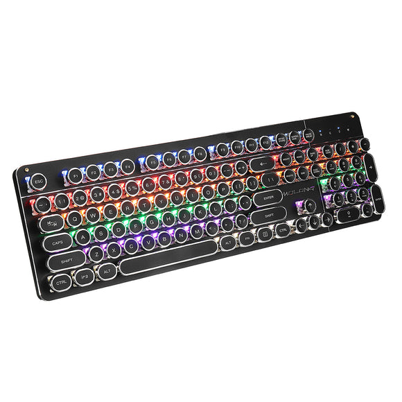 104Key RGB Mechanical Gaming Keyboard Retro Backlit Black shaft Gaming Keyboard