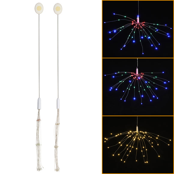 Button Battery Supply 3 Modes DIY LED Firework Fairy String Light Christmas Party Decor