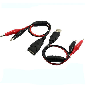 DANIU USB Alligator Clips Crocodile Wire Male/Female to USB Tester Detector