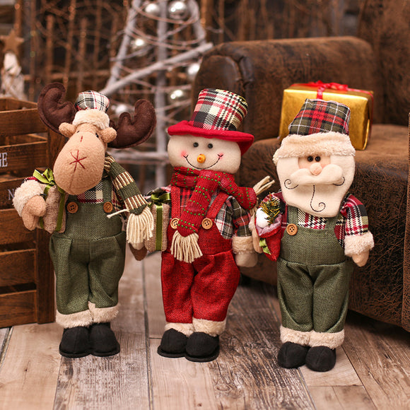 New Christmas Dolls Large Santa Snowman Figurine Christmas Gifts Toys for Christmas Decorations