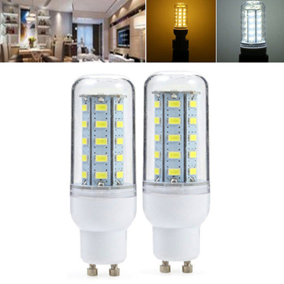 ZX GU10 5W 36 SMD 5730 LED Light Pure White Warm White Cover Corn Bulb AC110V AC220V