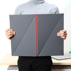 LEVIT Folding Computer Stand Portable Computer Desk Foldable Storage Box Desk