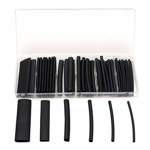 53Pcs Dual Wall 3:1 Shrink Ratio Adhesive Lined Heat Shrink Tubing Tube Assortment Kit 6 Sizes