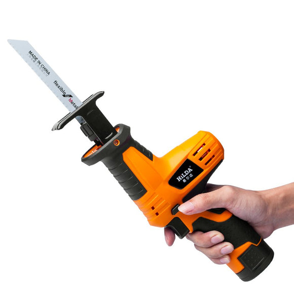 HILDA 12V Rechargeable Reciprocating Saw Wood Cutting Saw Electric Wood Metal Saw
