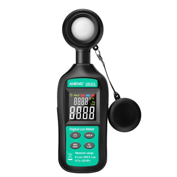 ANENG GN201 Luxmeter Digital Light Meter 200K Lux Meter Photometer UV Meter UV Radiometer Handheld Illuminometer Photometer