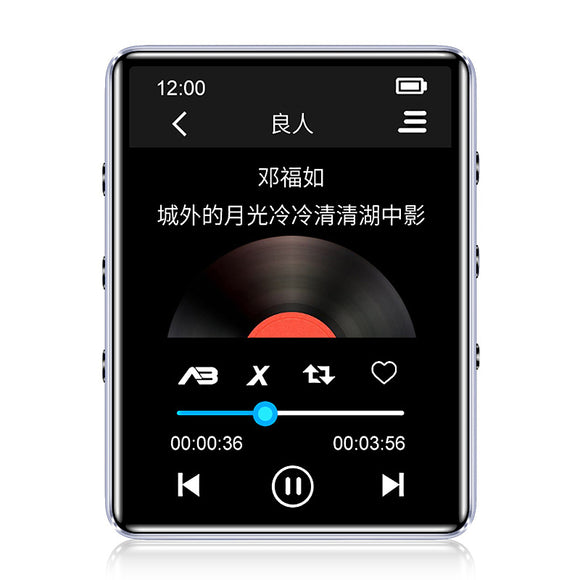 IQQ X60 8GB bluetooth 4.2 Lossless MP3 MP4 Audio Video Player with Loudspeaker External Sound Support Alarm FM Recording