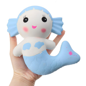 Cartoon Mermaid Squishy Toy Scented Bread Cake Super 17*15*6.5cm Soft Slow Rising Doll Kid Gift