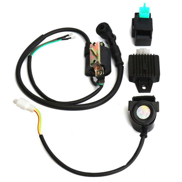 CDI Ignition Coil Relay Regulator Rectifier Kit for 50CC 70CC 90CC 110CC ATV QUAD