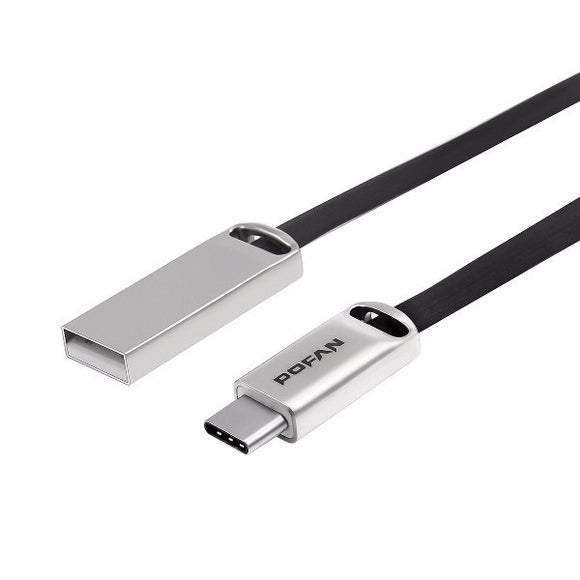 POFAN 3D Zinc Alloy 1.2M/4FT 2.4A Type-C Diamond Cable For Samsung Xiaomi Huawei Meizu