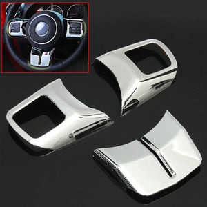 For Jeep Patriots Guide Wranglers 11-15 Steering Wheel Decoration Sequin Frame Interior