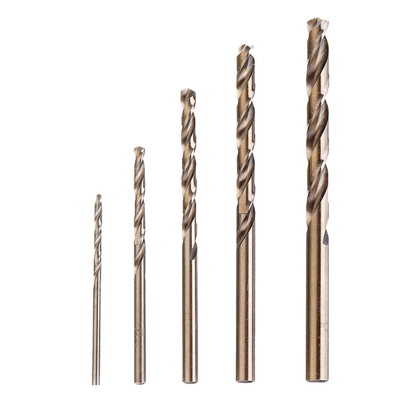 JIMI Upgrade 5Pcs 2-6mm Drill Bits HSS-CO Cobalt Twist Drill Bit For Bosch Dremel Rotary Tool