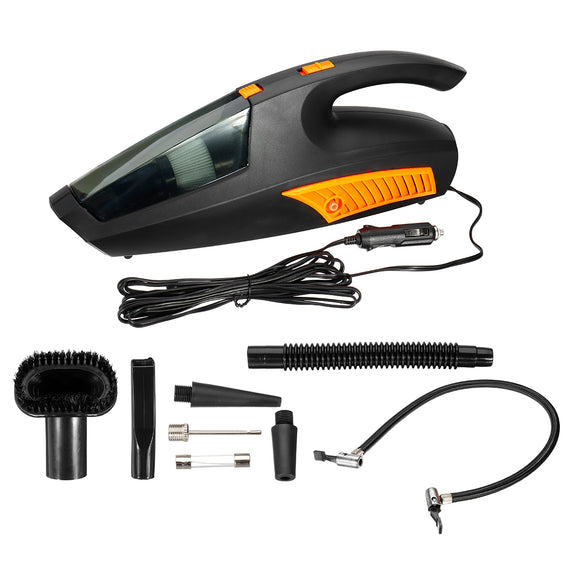 Car Vaccum Cleaner 12V CORDLESS Auto Portable Wet Dry with Wired Tire Pressure